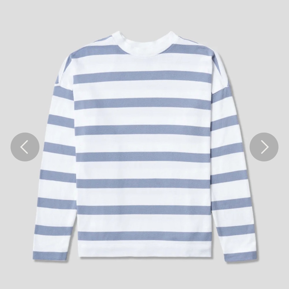 AYR early mornings tee in overcast stripe
